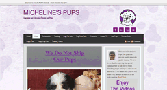 Desktop Screenshot of michelinespups.com